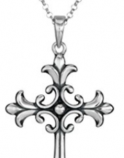 Sterling Silver Celtic Cross Pendant Necklace