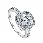 Solitaire Engagement Ring Women Bridal Wedding Jewelry 6