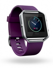 Fitbit Blaze Smart Fitness Watch, Plum, Silver, Small