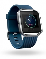 Fitbit Blaze Smart Fitness Watch, Blue, Silver, Small