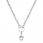 28 inch Silver Plated Rolo Chain Necklace for Floating Charm Lockets