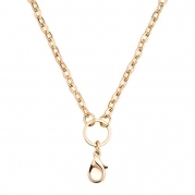 28 inch Gold Plated Rolo Chain Necklace for Floating Charm Lockets
