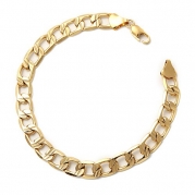 Followmoon 18k Gold Plated Men's Bracelet Chain