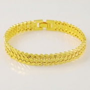 UR925 14K Gold Plated Womens Mens Noble Women's Bracelets New Design Bangle Bracelet, JH082