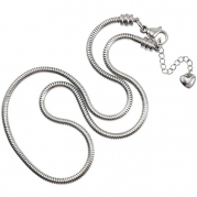 Timeline Treasures Charm Necklace Stainless Steel Snake Chain For Women, Fits Pandora Jewelry, 18 Inch