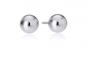 Sterling Silver 5mm Polished Ball Studs