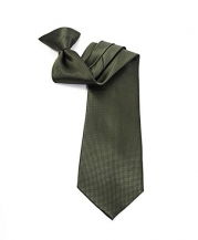 Solid Color Poly Woven Clip on Tie (Olive)