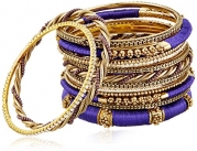 Amrita Singh Rupal Purple Set Bangle Bracelet