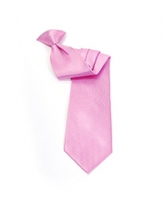Solid Color Poly Woven Clip on Tie (Hot Pink)