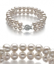White 6-7mm A Quality Freshwater Pearl Bracelet-7 in length