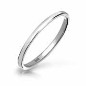 Bling Jewelry .925 Sterling Silver Wedding Band Thumb Toe Ring 2mm