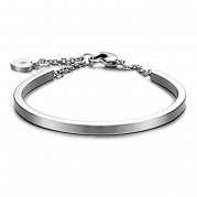 IBLUE Jewelry Heart Charms Bracelets Stainless Steel 4 Color Available Chanis Bangles