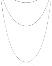 Sterling Silver 16, 20, and 30 Box Chain Necklace Set