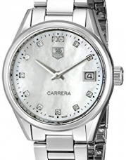 TAG Heuer Women's WAR1314.BA0773 Carrera Analog Display Swiss Quartz Silver Watch