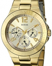 GUESS Women's U12631L1 Active Shine Gold-Tone Watch