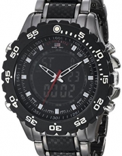 U.S. Polo Assn. Sport Men's US8170 Black and Gunmetal Ana-Digi Bracelet Watch