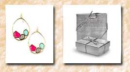 Beautiful Silver Jewelry pink, aqua, smoky crystal gold tone chandelier designer earrings in gift box