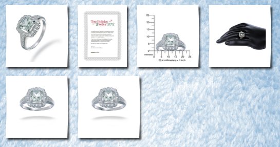 FineDiamonds9 7mm cushion cut green amethyst ring in sterling silver 1.50 ct in size 6 (available in sizes 5 9)